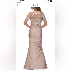 Gorgeous evening gown by La Femme. Brand new without tags.